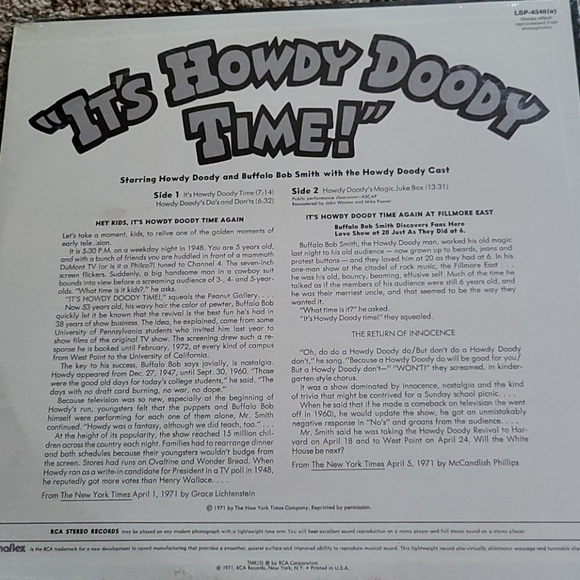 Vintage Sealed Howdy Doody vinyl record - Picture 3 of 5